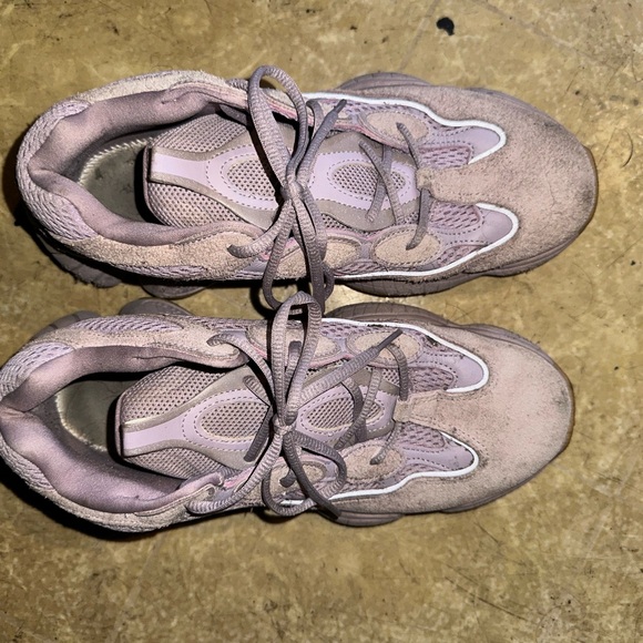 Yeezy Women's Sneakers in Light Pink and Beige - Picture 1 of 8